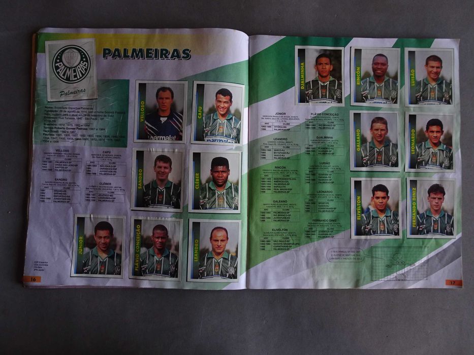 Caderneta de cromos de futebol Campeonato Brasileiro 96 - Panini (17)