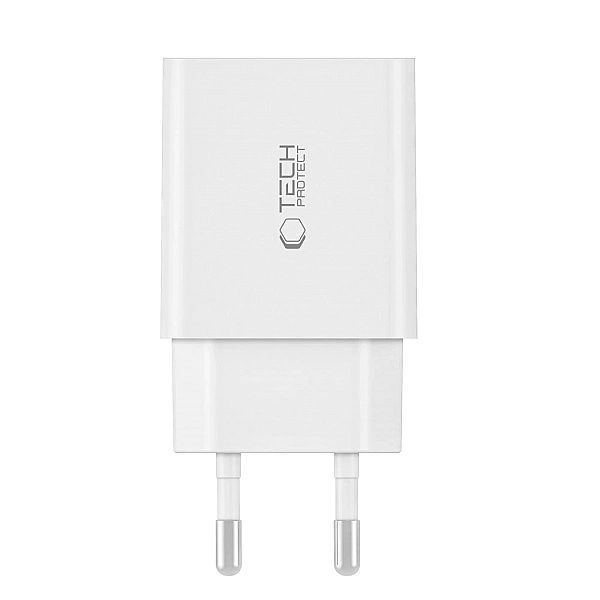 Ładowarka Tech-Protect C35w sieciowa 2x Usb-c Pd 35w - biała
