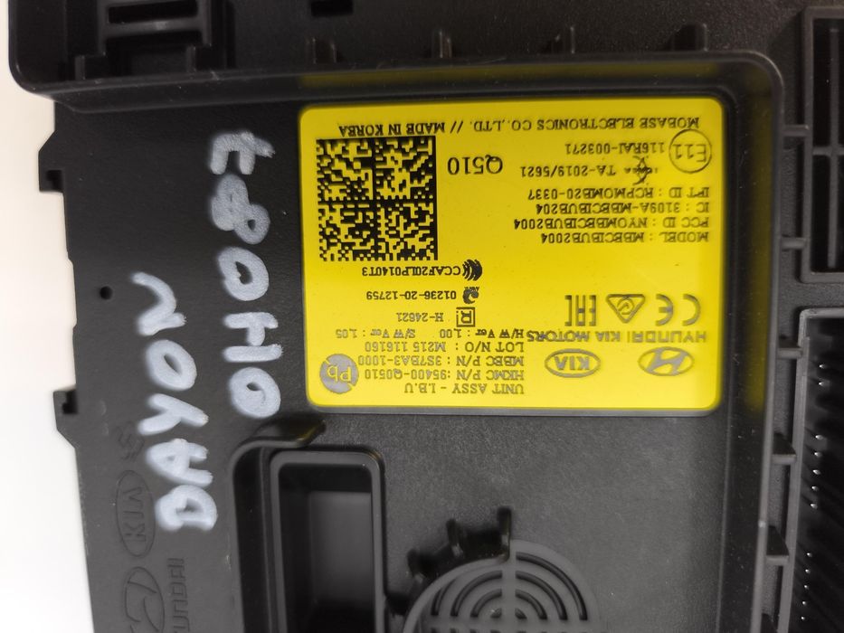 Komputer moduł hyundai bayon 1.2 95400-q0510