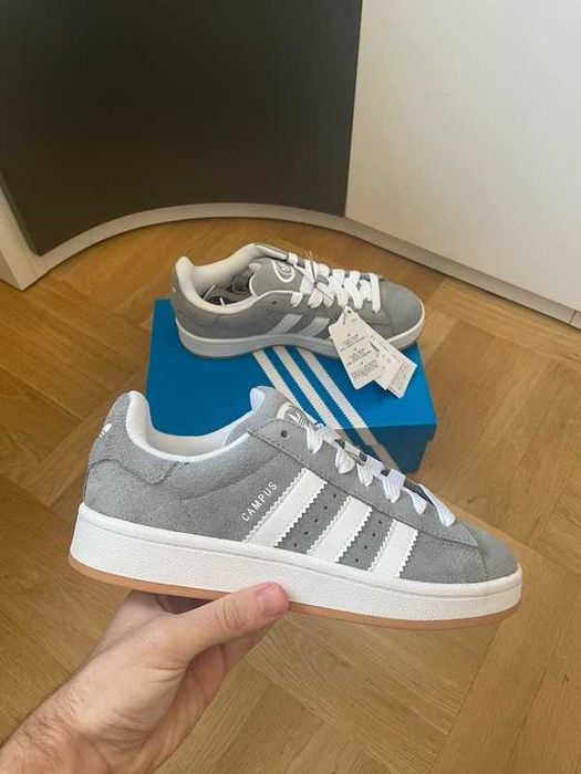 Przepiękne sneakersy Adidas Campus Szary rozmiar 37