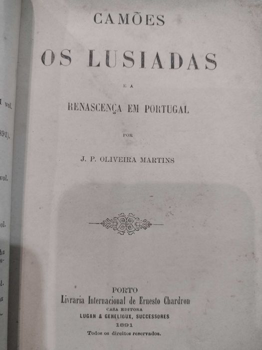 Camões Os Lusiadas e a Renascença em Portugal 1891