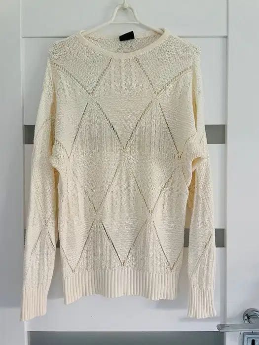 Sweter ecrue 38 M 40 L