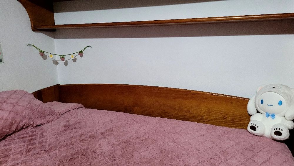 mobília de quarto/estúdio em madeira maciça