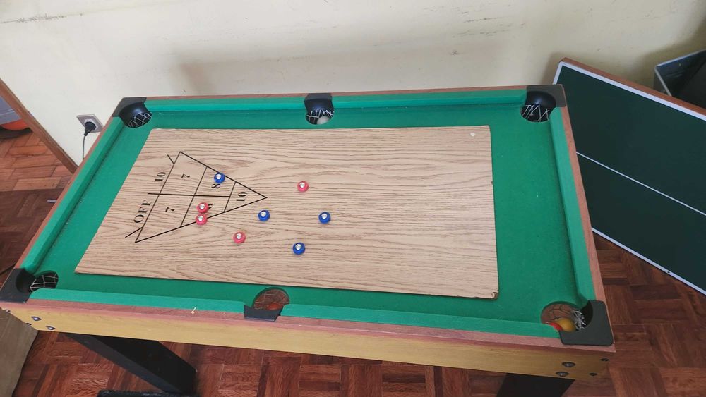 Mesa Multijogos (Matrecos, Bilhar, Ping-Pong, Hockey e mais!)