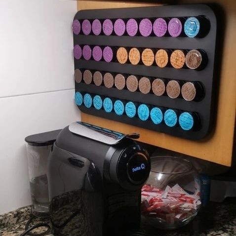 Porta cápsulas café Delta Q e Nespresso