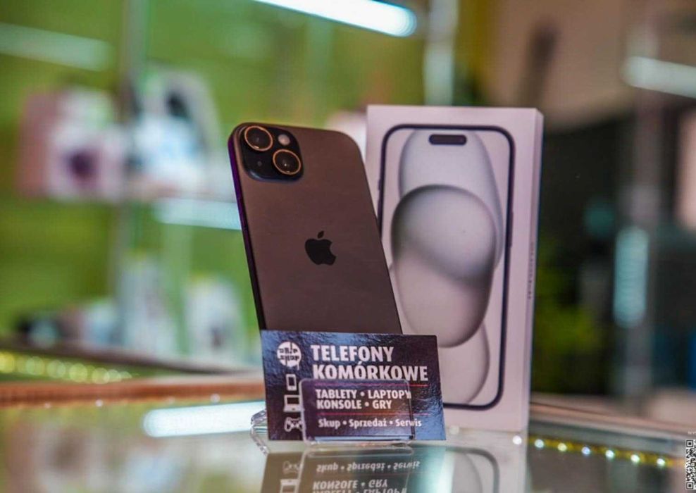 Iphone 15 128Gb Black Bat: 100% IGŁA! Gwarancja/SklepGSM/Lwsk