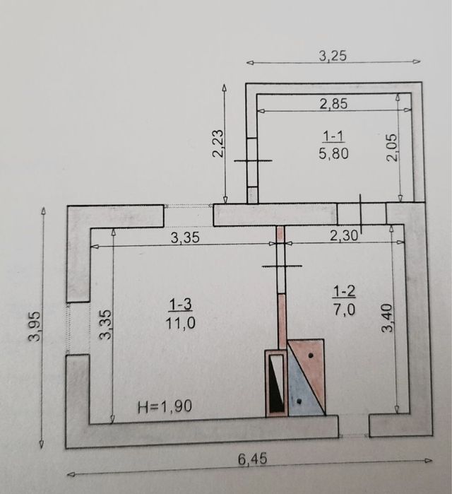 Продам небольшой дом Гданцевка газ,свет,вода  с удобствами