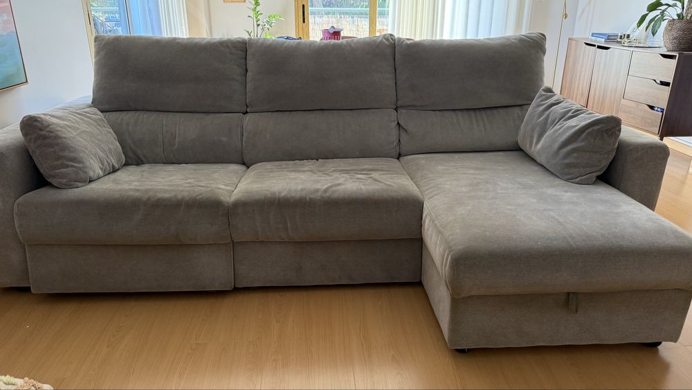 Sofa 3 lugares + chaise long