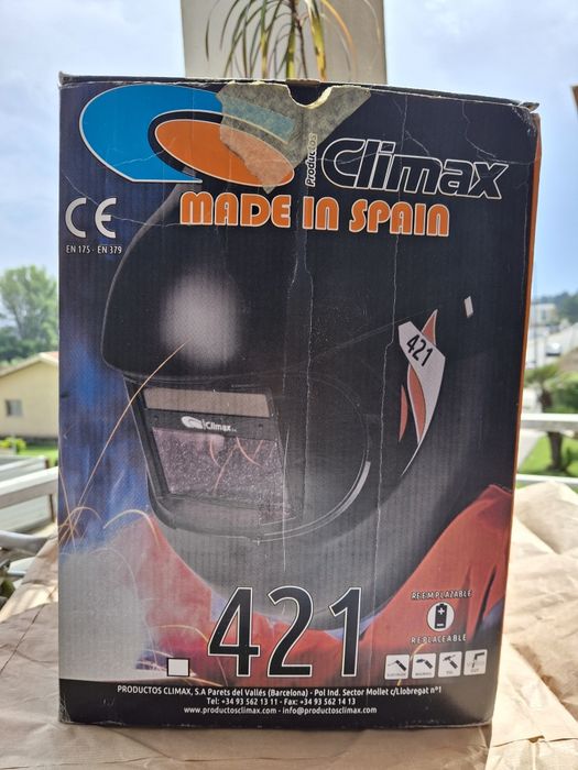 Máscara de soldadura automática Climax 420, Made in Spain.