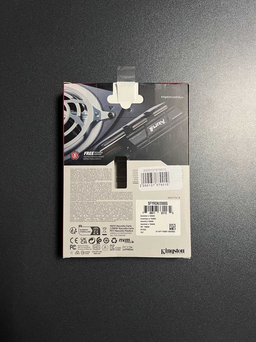 SSD Kingston FURY Renegade 2TB у відмінному стані