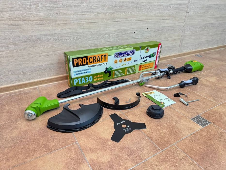 Коса Аккумуляторная 20V Бесщеточный дв. ProCraft  +Нож +Леска Гарантия