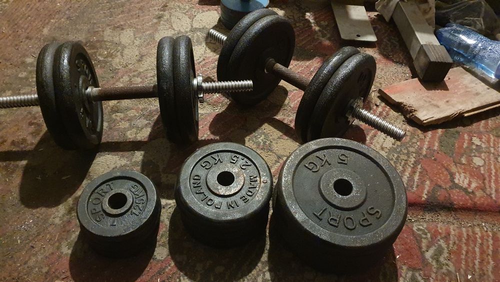 Hantle żeliwne 2x40kg
