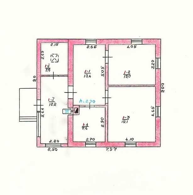 Продаж будинку 71м². 3 кімнати. 6,8 соток. СЕРТИФІКАТ - ТАК! ID:768
