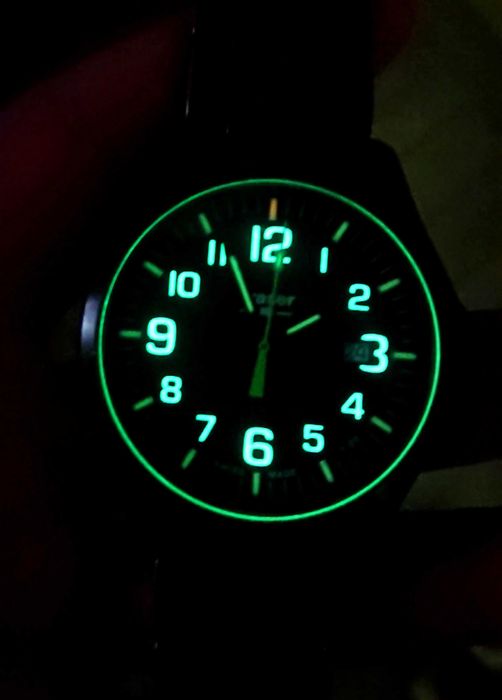 ZEGAREK TRASER P67 Officer PRO GunMetal Black/Lime MADE SWISS 42MM