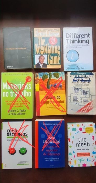 Livros gestão, negociação, marketing, empreendedorismo etc