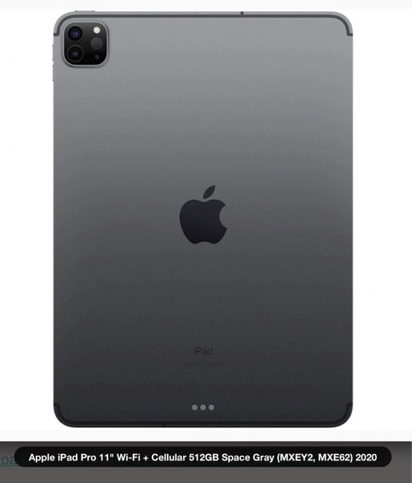 iPad Pro 11'' Wi-Fi + Cellular 512GB Space Gray 2020 (MXEY2, MXE62)