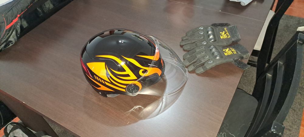 Capacete luvas trotinete kukirin