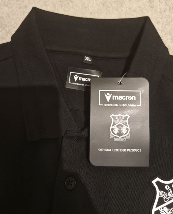 Polo preto Wrexham FC tam. L / XL