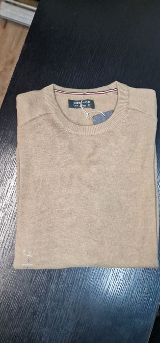 Sweter Polo Springfield castanho xl