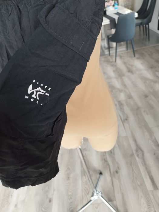 R.M Black Wolf czarne spodenki szorty męskie pampers