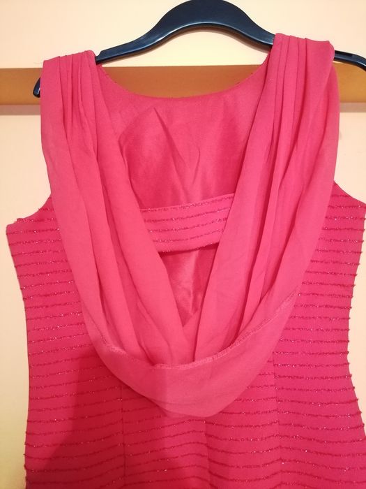 Czerwona sukienka mini, imprezowa, r. XL