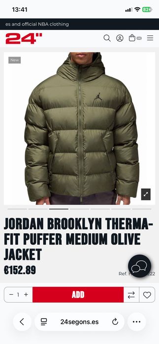 Jordan Brooklyn Therma-FIT пуховик