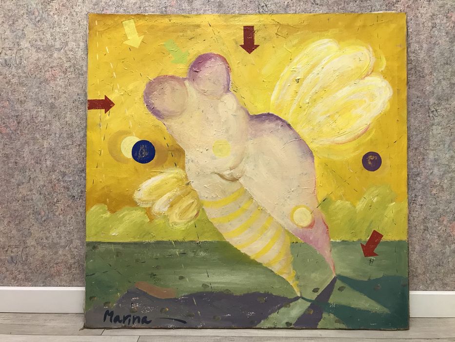 Картина маслом на льняном холсте.