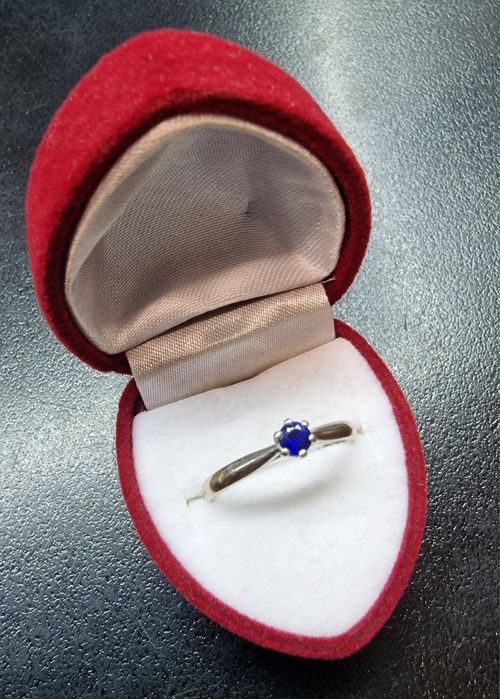 ZŁOTY pierścionek 14K pr.585 rozm.15 białe złoto Komis Madej Sosnowiec