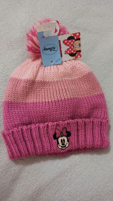 Zimowa czapka z pomponem Myszka Mini 3-6 lat