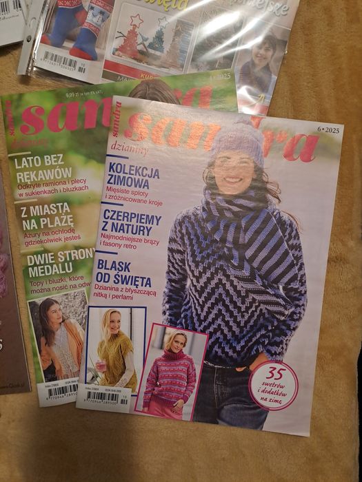 Gazety DIY Haft Rękodzieło Dzianiny Komplet