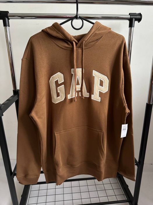 Худи Gap, коричневый худи гер, геп худи, худак Gap