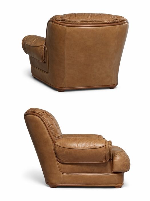 Poltrona em Pele Vintage