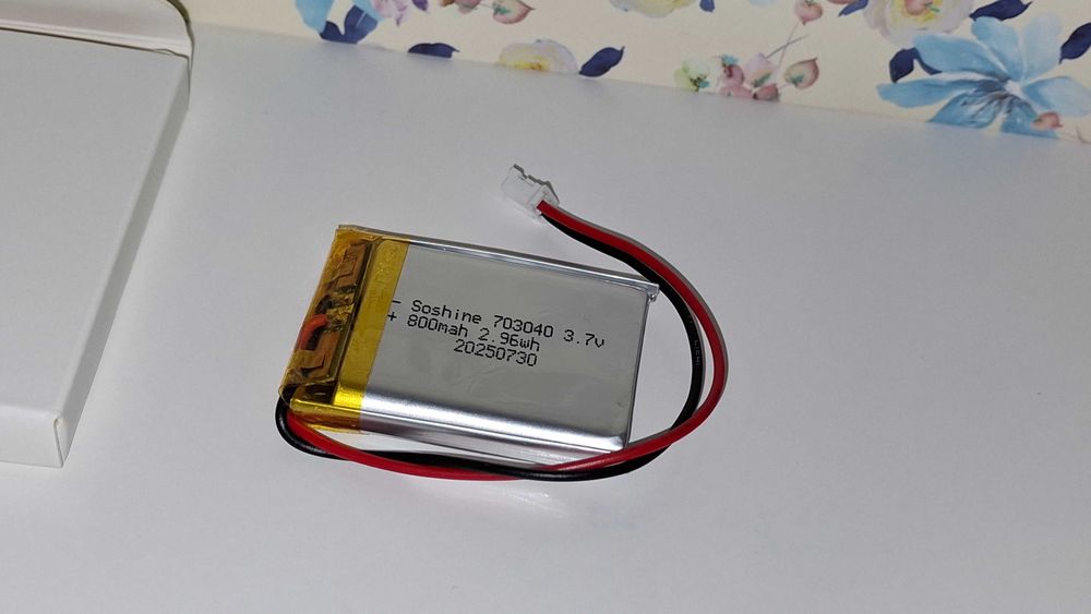НОВИЙ Акумулятор Soshine 3.7 V 800mAh Lipo Polymer ph2.0