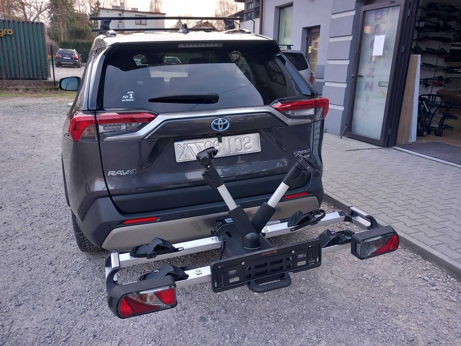 Bagażnik rowerowy na hak Spinder SX2, platforma, składany, duże rowery