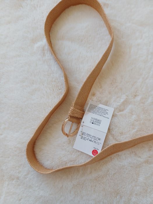 Nowy pasek damski parciany Zara 110 cm.