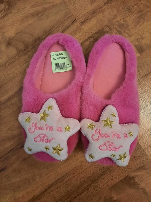 Różowe kapcie kapciuszki Youre A Star rozmiar orientacyjny 36
