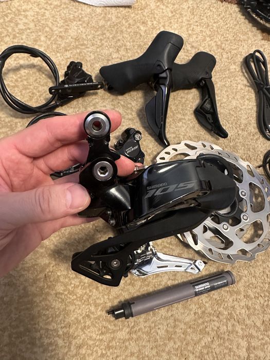 Групсет Shimano 105 Di2 R7170 2x12s,дуалы,батарея, передний/задний переключатель R7150