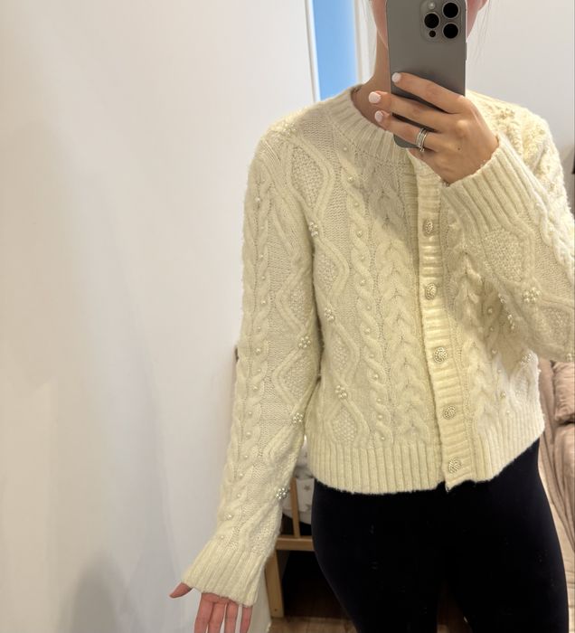 Кофта zara  з бісером та вишивкою