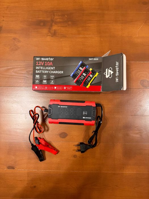 Умное зарядное устройство для аккумуляторов 12V 10A с дисплеем