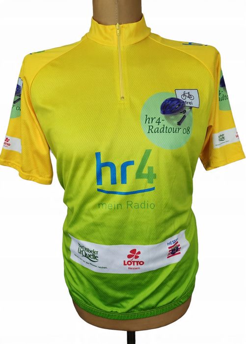 Rowerowa koszulka kolarska ze stójką kolorowa xl