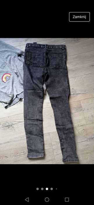 H&M spodnie rurki i bluzka 158cm 12 lat