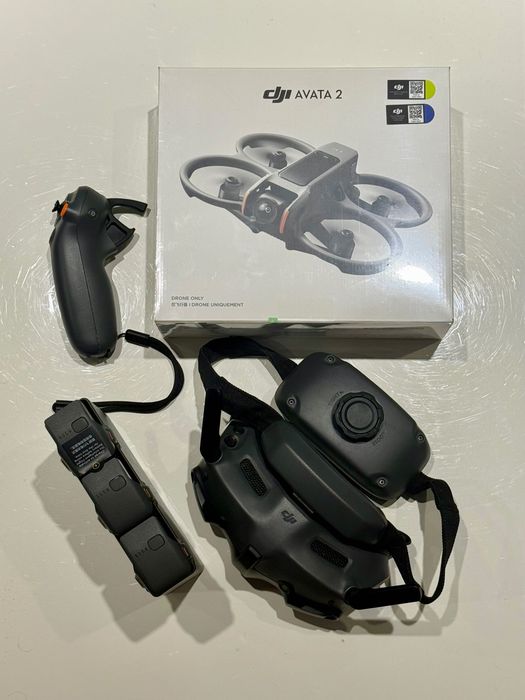 Nowy Dron FPV - DJI Avata 2 Fly More Combo + gogle DJI Goggles 3 i kontroler DJI RC Motion 3 + 3 baterie