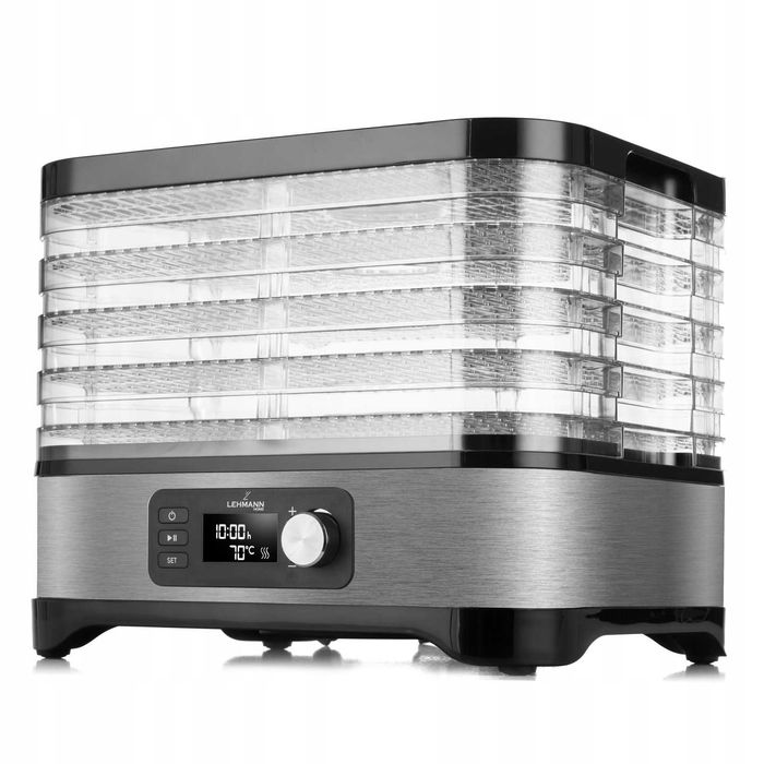 suszarka do grzybów owoców warzyw termoobieg timer pojemna 450w 5x