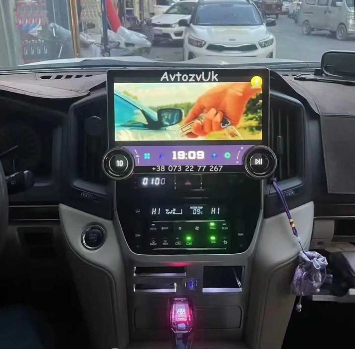 Магнитола Android 15 CarPlay GPS Навигация Монитор 2 дин мультимедия