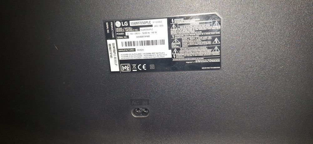 55UM7050PLC LED 4Ki+pilot. Produkcja 05/ 2020r Stan wizualny BDB