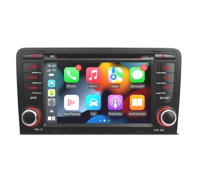 AUTO RADIO GPS 2DIN ANDROID 12 OCTA-CORE PARA AUDI A3 8P 8PA 03-12 USB GPS TACTIL 7" HD