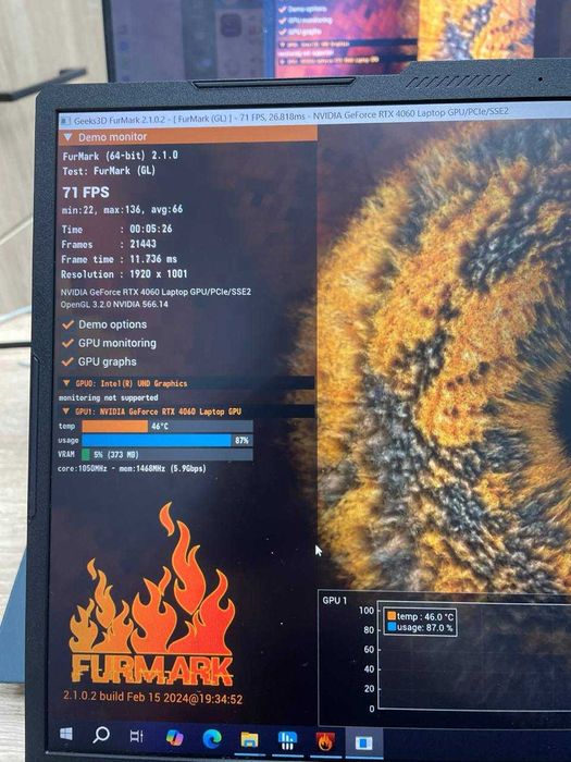 Ігровий MSI Cyborg 15" A12VF- 144hz/ i5-12450H/ 16/512/ RTX 4060 8GB
