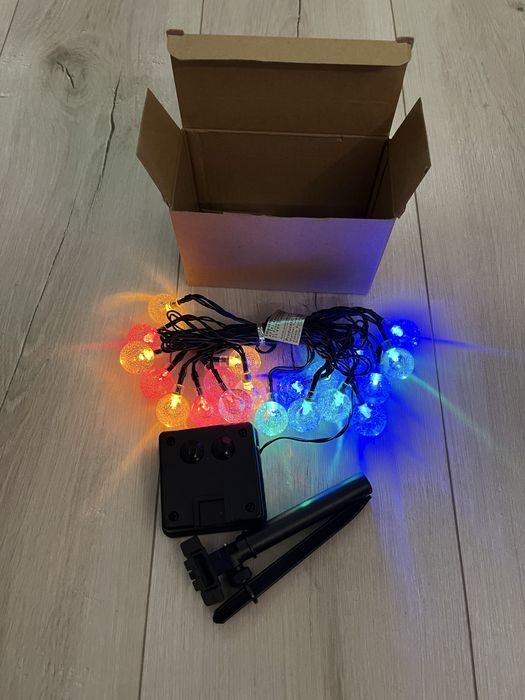 Girlanda świetlna solarna ogrodowa balkonowa