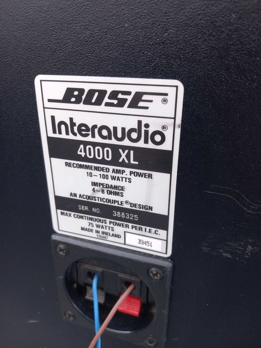 Bose Interaudio   4000XL        4/8 Ohm ; 100W
