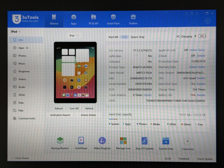 iPad 6 (A1954) - 128GB - Cellular (LTE) - faktura VAT 23%